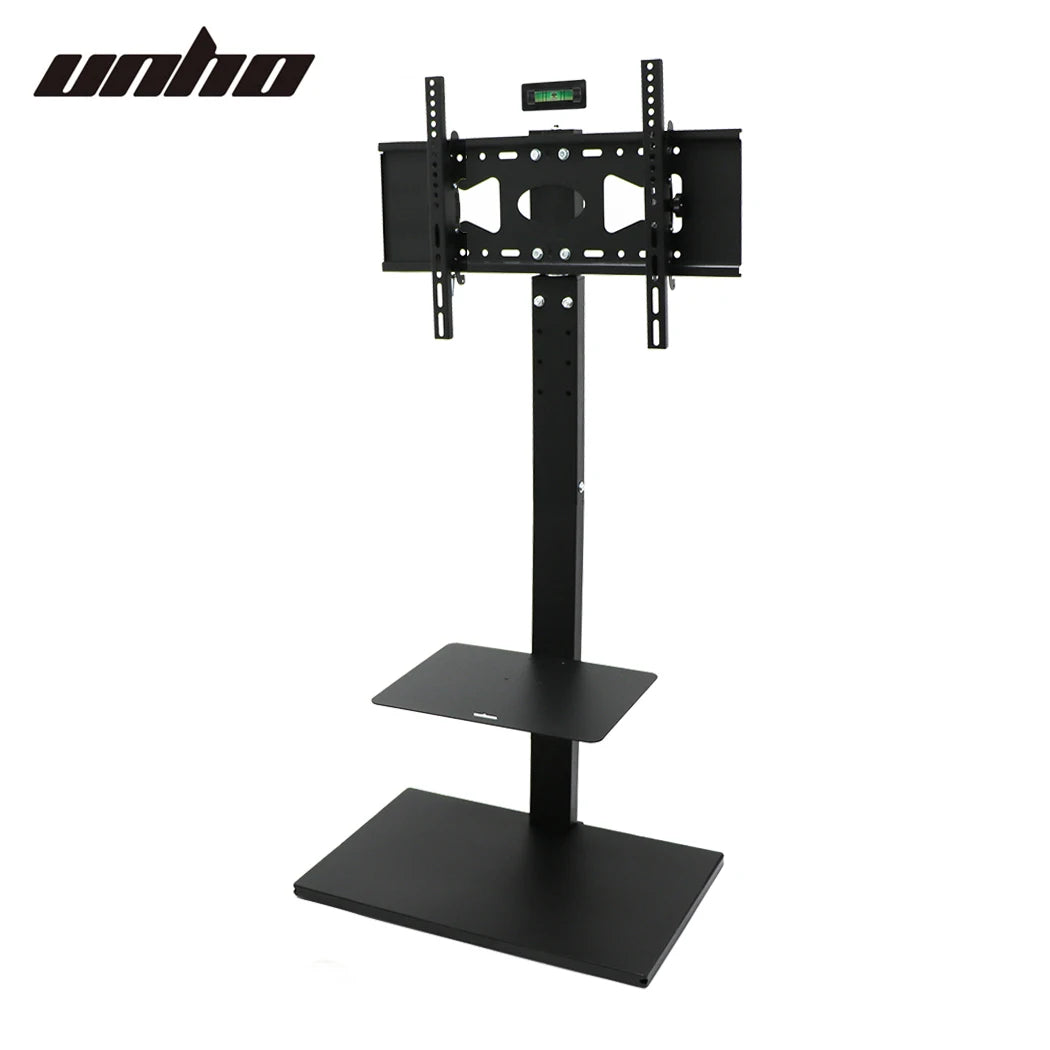 Floor TV Stand Mount Swivel Height Adjustable with Shelf HD Cable for 32- 65 Inch LCD LED Flat Screen TV  up to 66 LBS