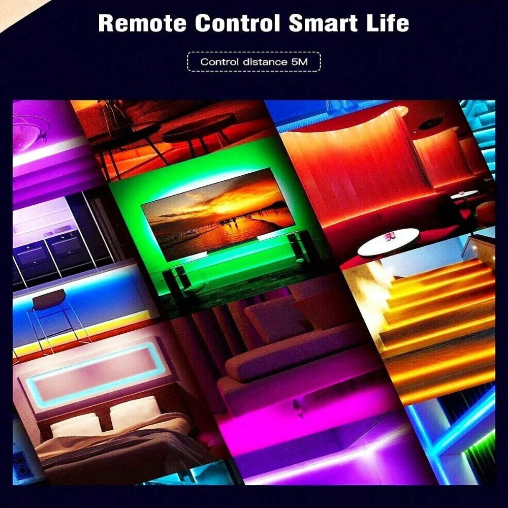 Bluetooth USB LED Strip Light 5050 SMD 5V RGB LED Lights Flexible LED Lamp Tape Ribbon TV Backlight Diode for Home Room Decor