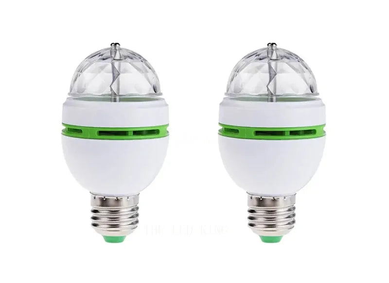 Birthday Party E27 Colorful Auto Rotating RGB LED Stage Light Effect Disco Lamp Crystal Magic Ball Club Bulb DJ AC 85-265V