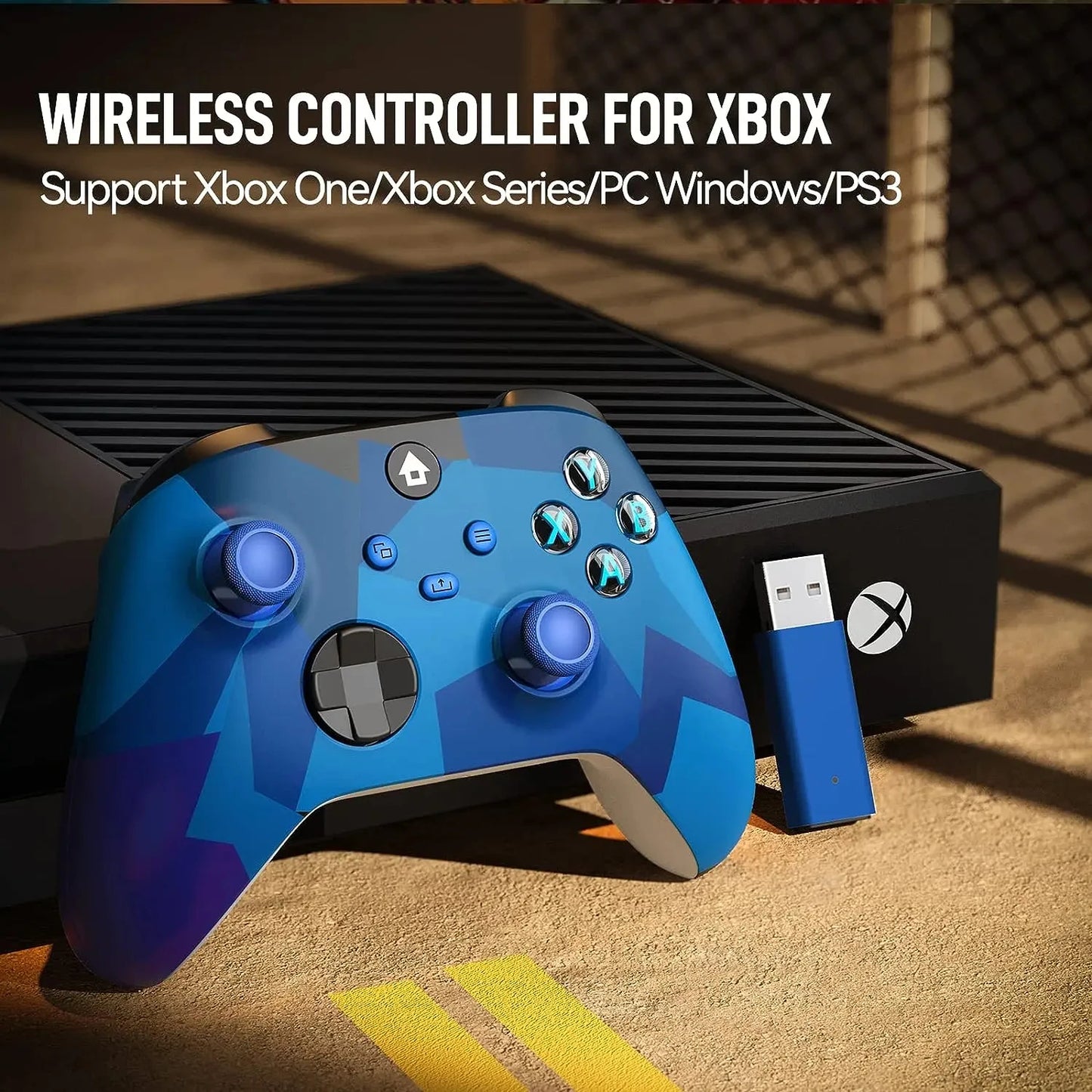 2025 New Wireless Controller Compatible with Xbox One, Xbox Series X/S, Xbox One X/S, PC with 2.4GHz Wireless Adapter Gamepad