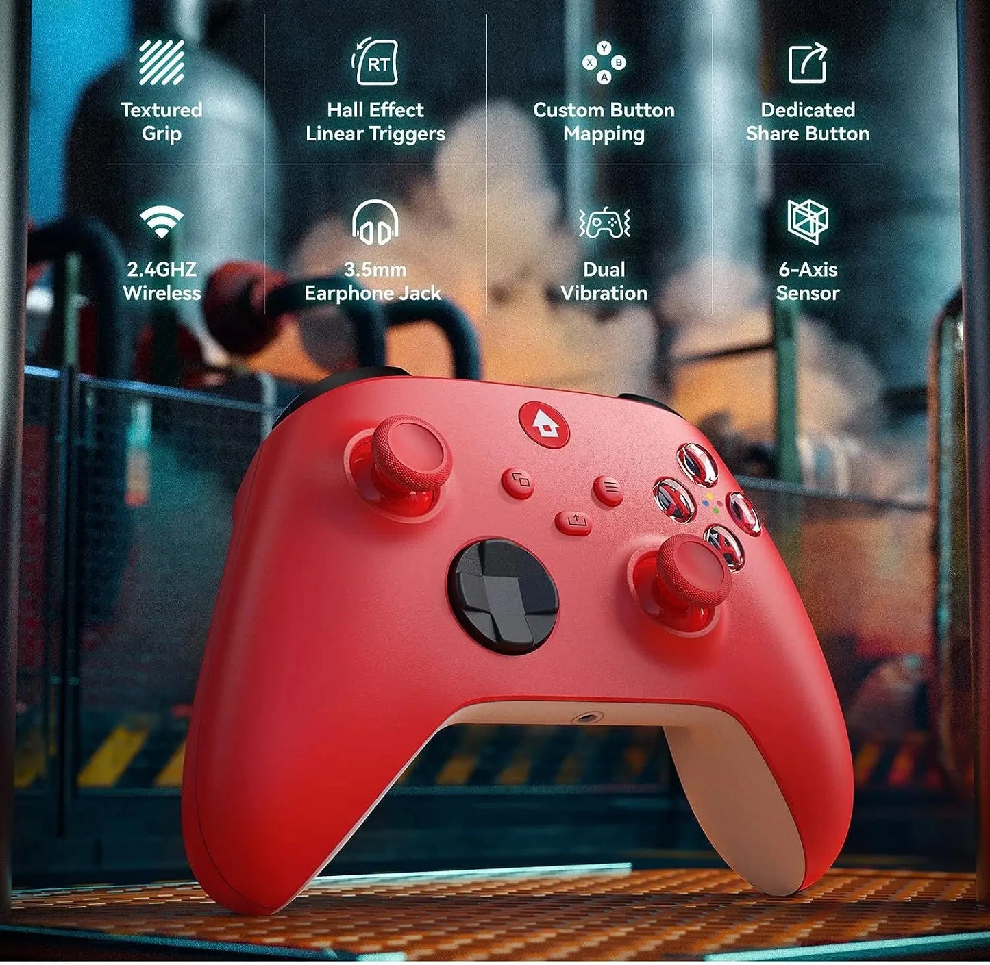 2025 New Wireless Controller Compatible with Xbox One, Xbox Series X/S, Xbox One X/S, PC with 2.4GHz Wireless Adapter Gamepad