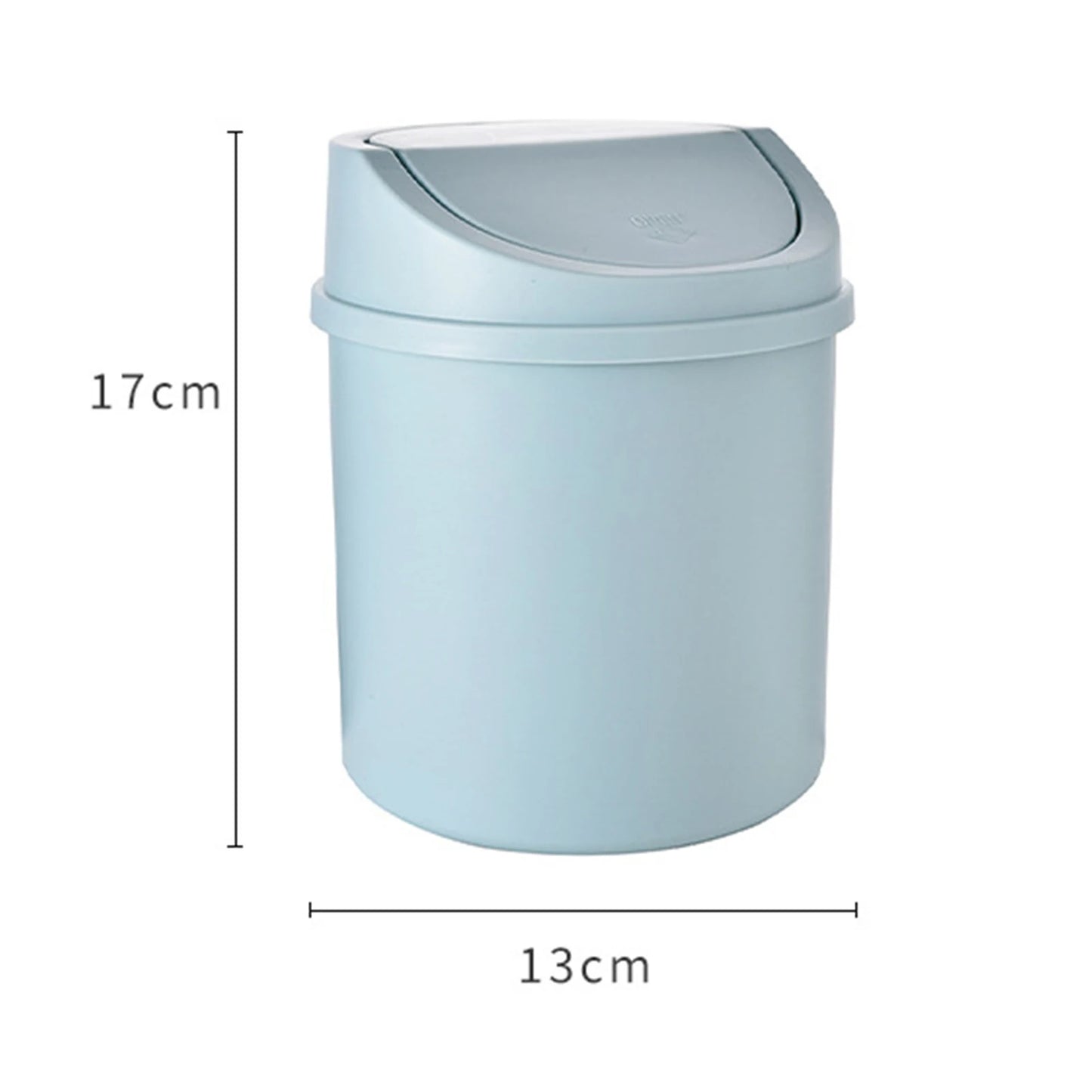 Desk Waste Bin with Lids Desktop Office Organizer Storage Home Garbage Basket Container Table Trash Bin Small Trash Can