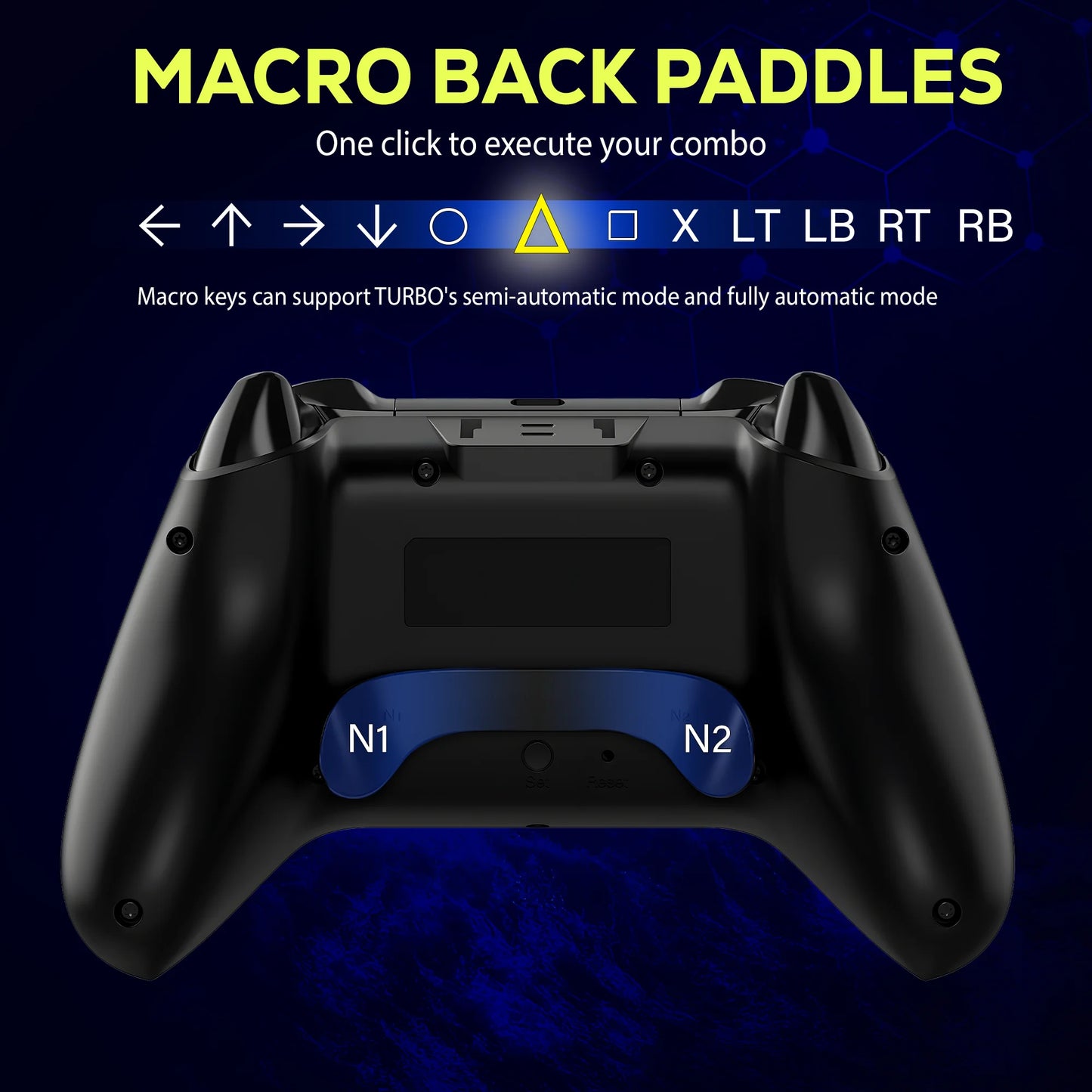 Original QRD Spark N5 Wireless Controller for PS5 PS4 PS3 IOS Android PC Hall 9-color LED lights Vibration effect PS4 Gamepad