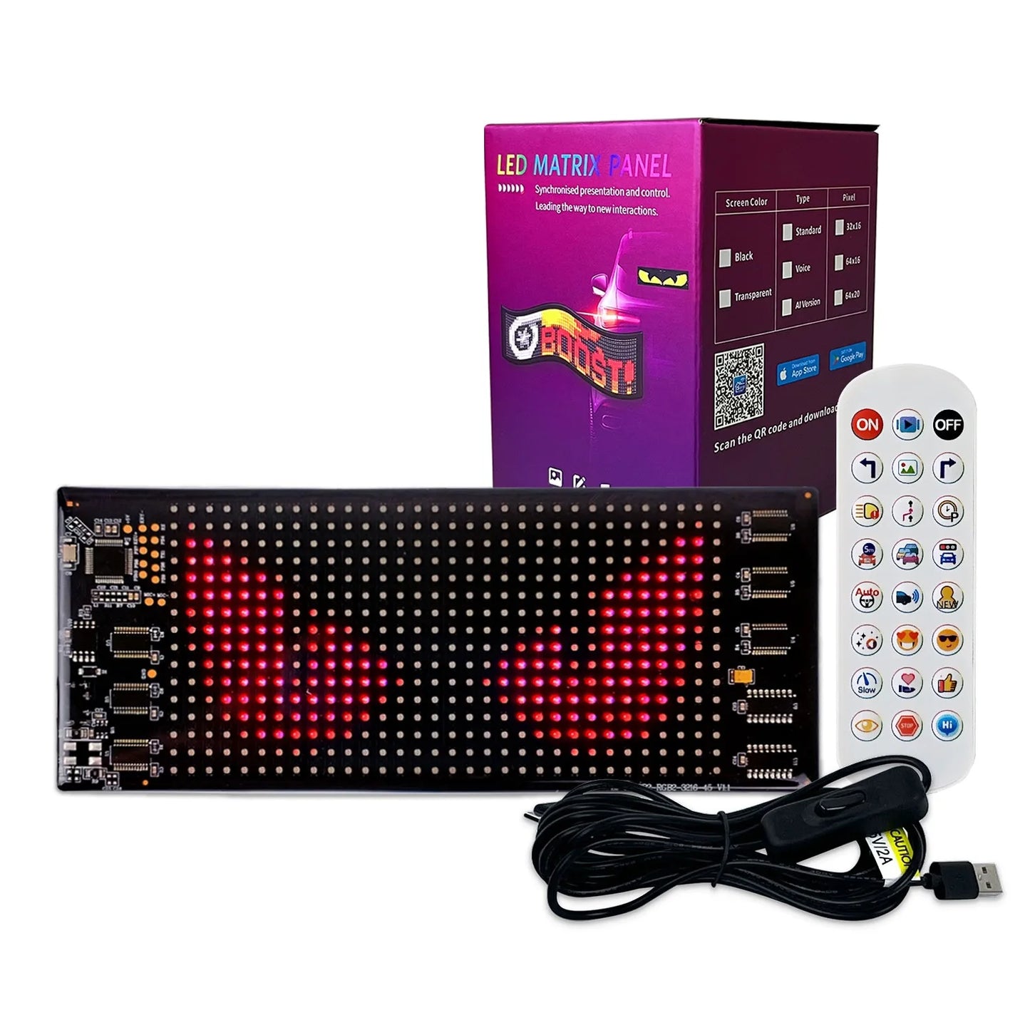 LED AD Display Pixel Devil Eye Message Panel Screen Scrolling Sign Board Ultra thin Soft Flexible Advertising Light Car Display