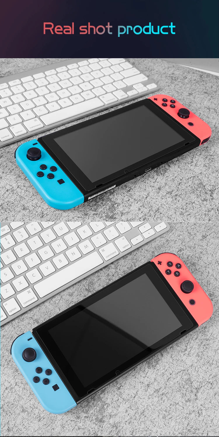 HD Tempered Glass for Nintendo Switch Screen Protector Compatible Nintendo Switch Clear Transparent 9H Protective Film