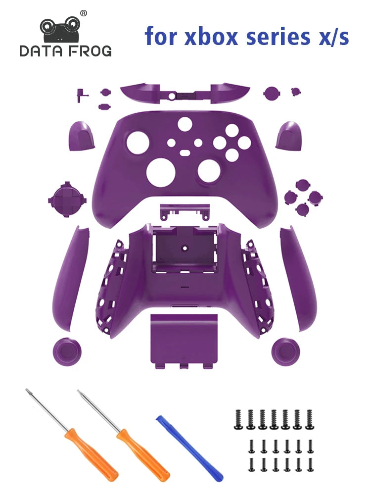DATA FROG Replacement Full Shell For Xbox Series X Controller Front Cover Back Shell Side For Xbox Series S Joystick Accessories