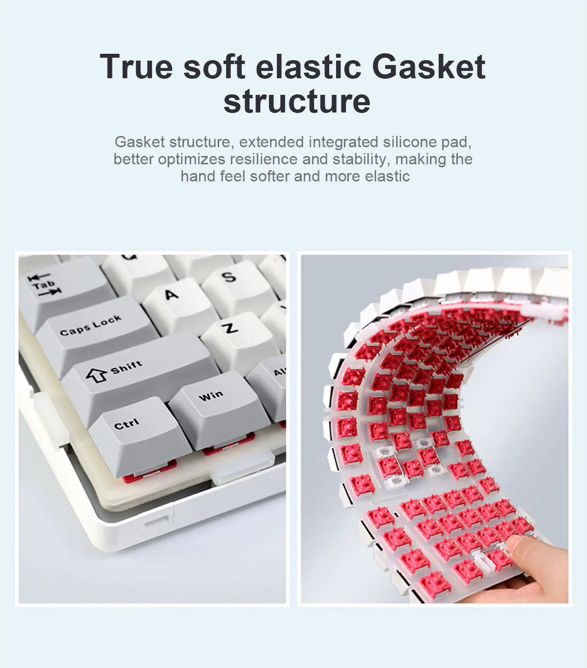 AULA F99 Machanical Keyboard Bluetooth 5.0/2.4G Wireless/Wired Gasket-mounted Gaming Keyboard 99 Keys Customizable Keyboards