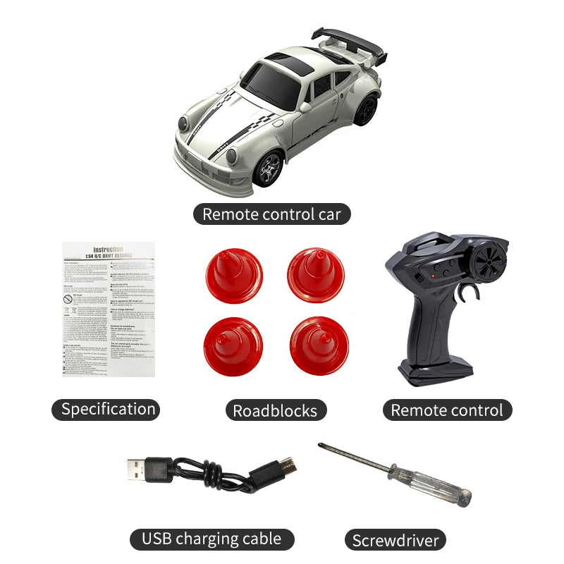 Mini Drift Rc Car High speed 1/64 4WD 2.4G Remote Control Car Four Wheel Drive Radio Controlled Mini Racing Model Boy Toy Gifts
