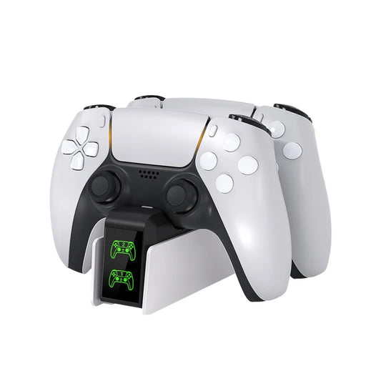 FC400 PS5 Controller Charger  LED light Dual Stand Charger Dock PS5 Controller Charging Station Accessories for PlayStation 5