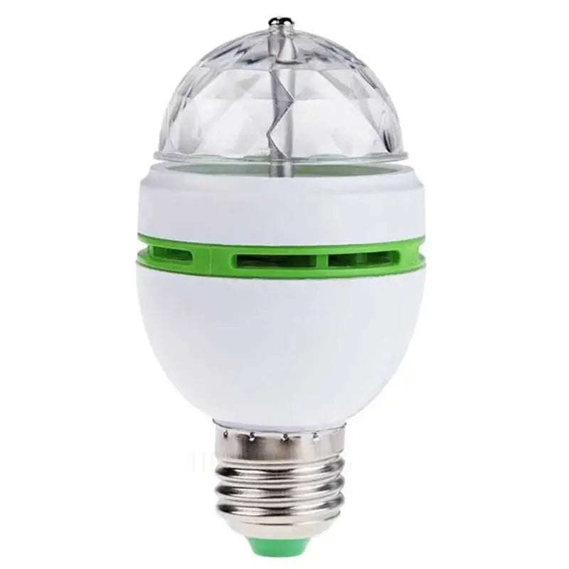 Birthday Party E27 Colorful Auto Rotating RGB LED Stage Light Effect Disco Lamp Crystal Magic Ball Club Bulb DJ AC 85-265V