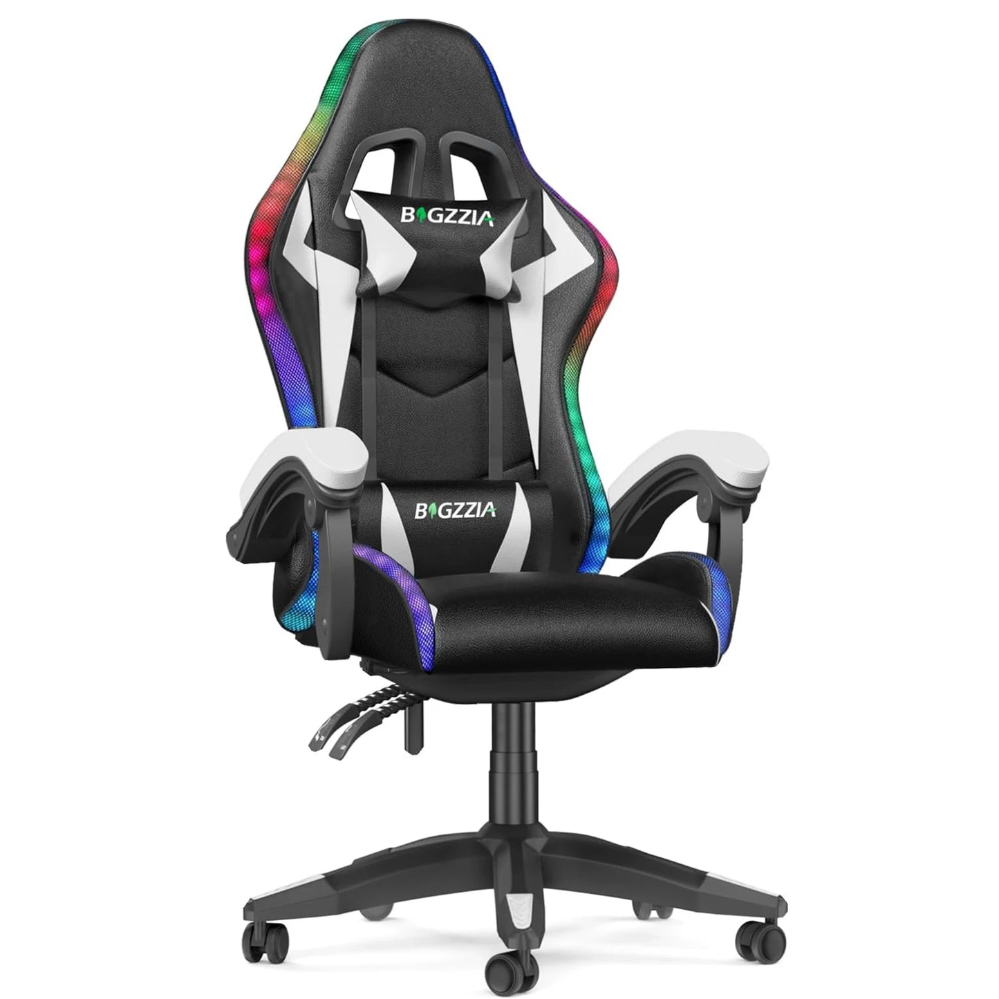 Gaming Chair with LED Gaming Chair Gamer Chairs RGB Light Lighting Computer Chair Height Adjustable Ergonomic Office Chair