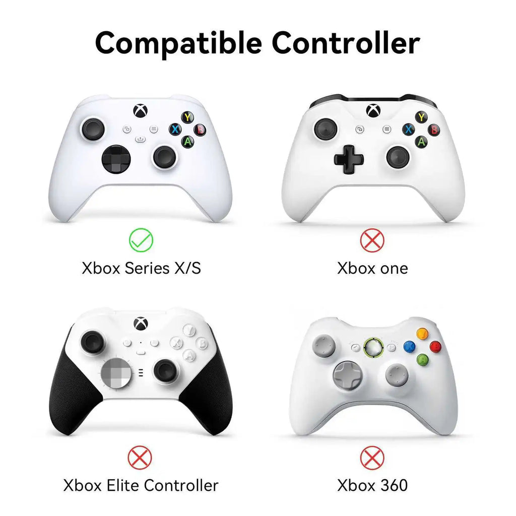 GeekShare Protective Case for Xbox Series X Controller Soft Silicone Cover Skin,Controller Skin+Customized Sticker+2*Thumb Grips