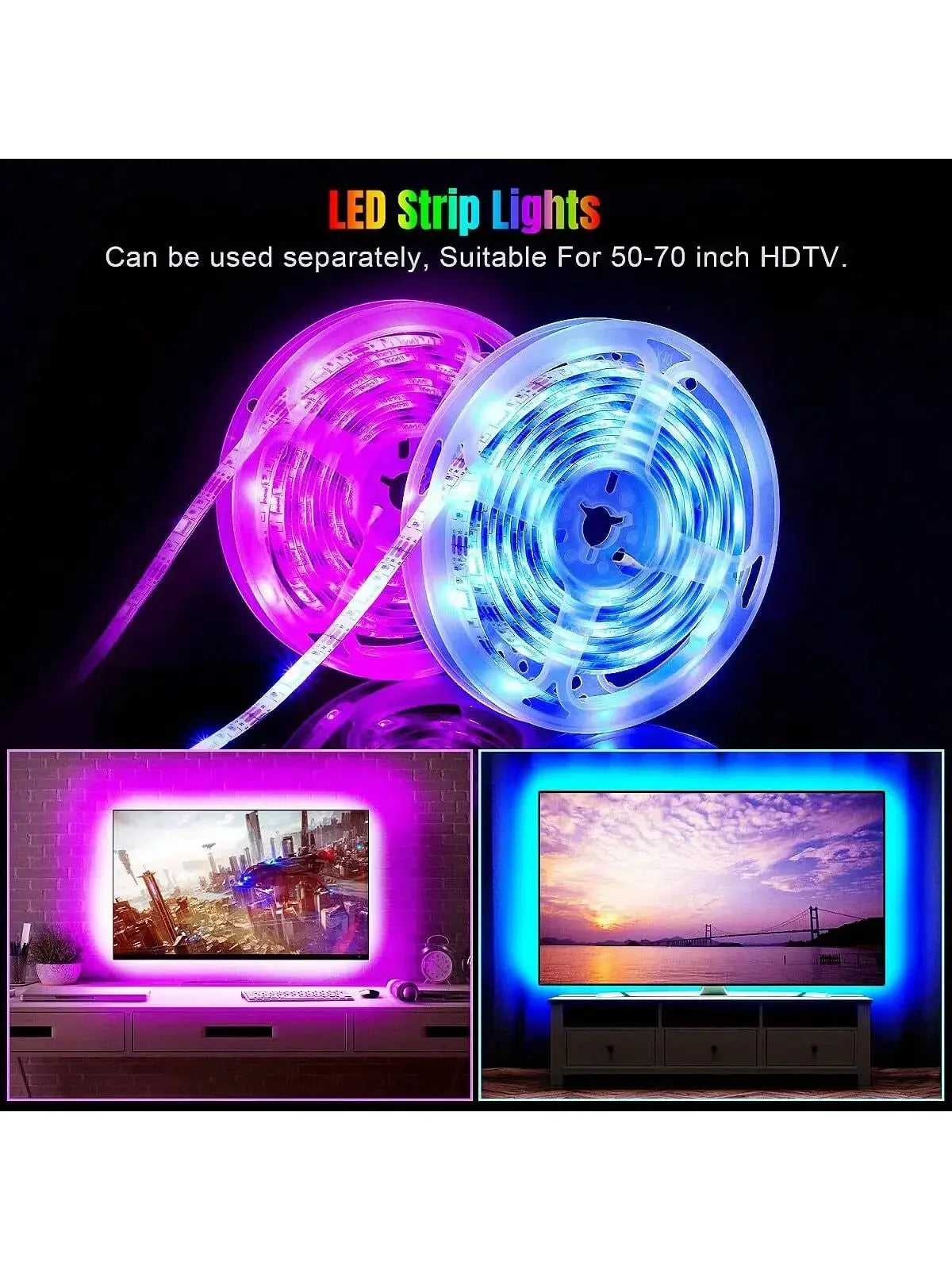 Bluetooth USB LED Strip Light 5050 SMD 5V RGB LED Lights Flexible LED Lamp Tape Ribbon TV Backlight Diode for Home Room Decor