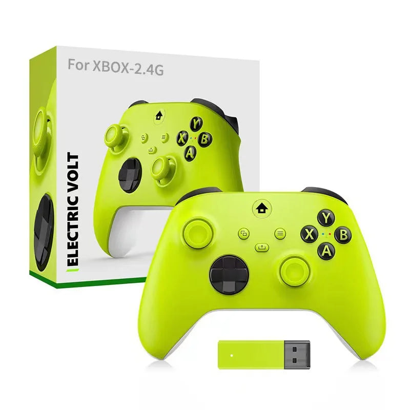 Upgraded 7 Colors RGB Wireless Controller XB023 for XBOX,Steam,Windows with Dual Vibration ,AUTO TURBO Function&Programmable