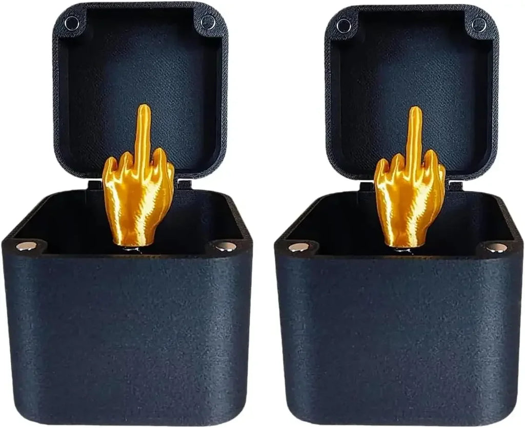 Desk Decoration Middle Finger in the Box Fun Gag Gifts Birthday Gift Toys Supplies Crafts Home Decoration Small Figurine