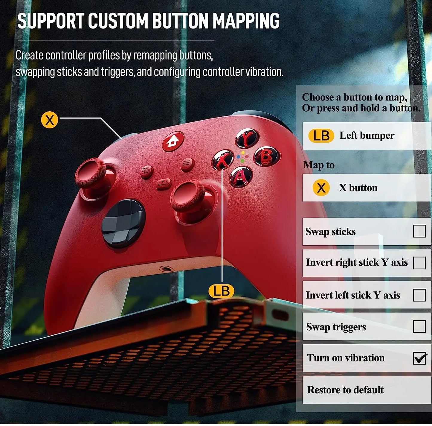 2025 New Wireless Controller Compatible with Xbox One, Xbox Series X/S, Xbox One X/S, PC with 2.4GHz Wireless Adapter Gamepad
