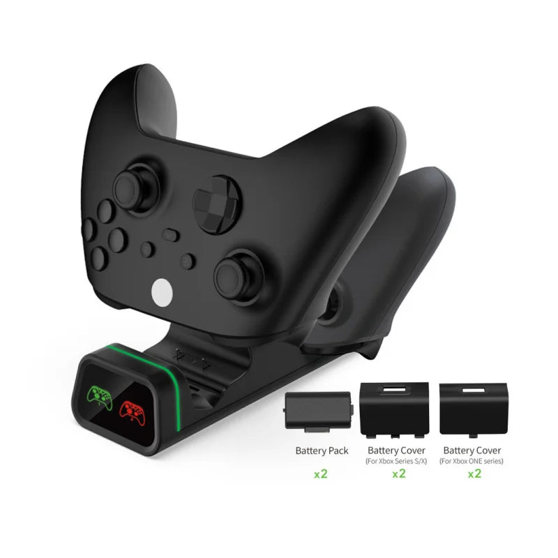FOR XboxOne Console Dual Wireless Controller with Charging Dock Compatible with XboxSeries S X Controller Charger
