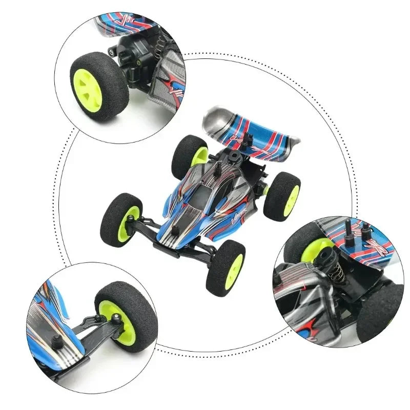 1/32 Mini Rc Car Model Off-Road Vehicle Toy 4WD 2.4G Mutiplayer 4CH Operate USB Charging Edition Formula Car for Kids Toy