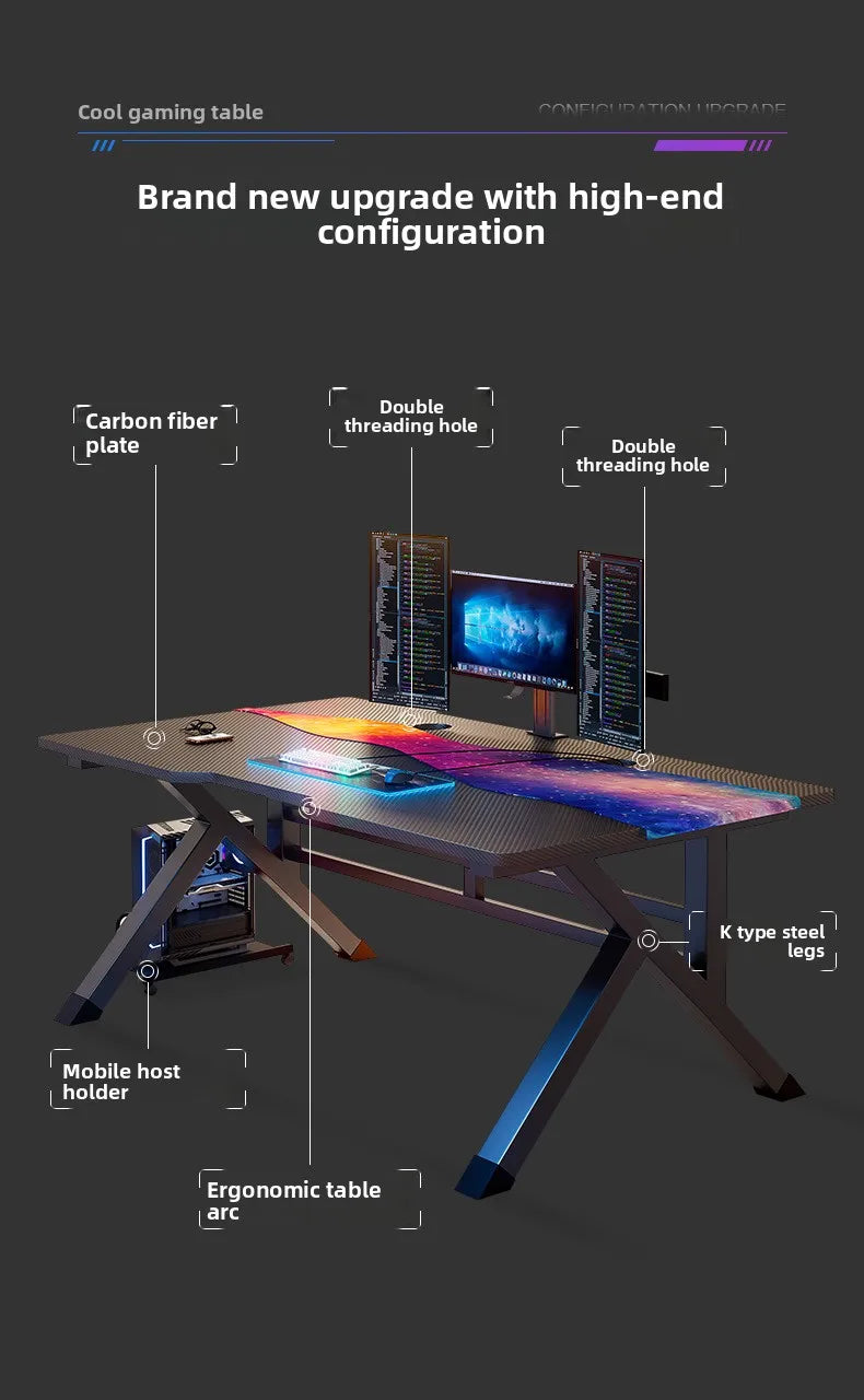 Gaming table Computer desk Desktop household simple bedroom table Simple modern desk Student writing desk
